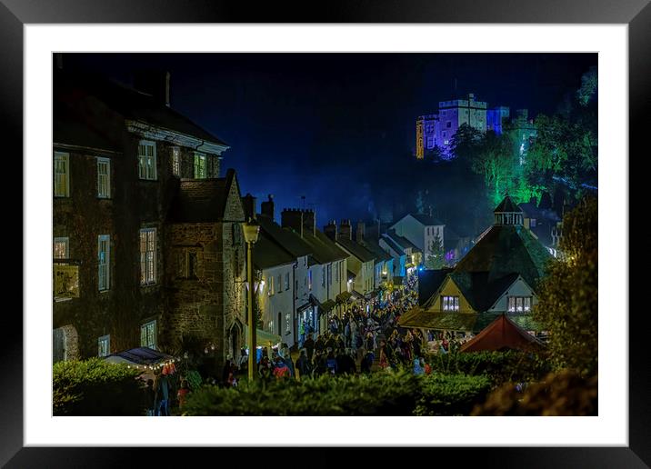 Dunster by Candlelight Framed Mounted Print by Shaun Davey