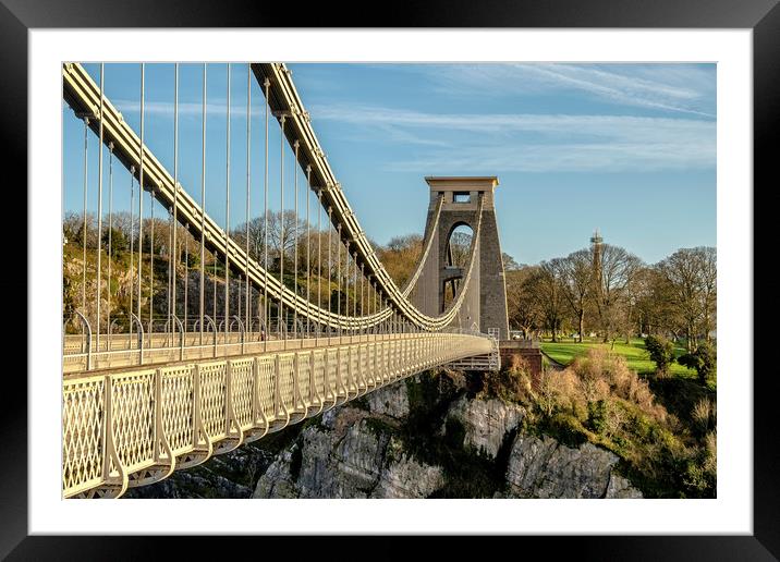 Clifton Suspension Bridge - Bristol Framed Mounted Print by Shaun Davey
