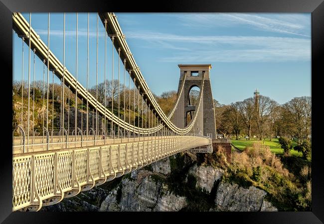 Clifton Suspension Bridge - Bristol Framed Print by Shaun Davey