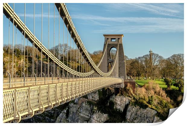 Clifton Suspension Bridge - Bristol Print by Shaun Davey