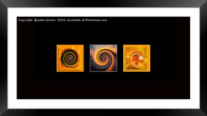 One...Two,,,Three... Framed Mounted Print by Peter Lennon