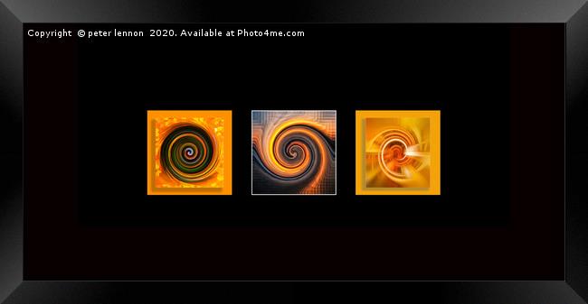 One...Two,,,Three... Framed Print by Peter Lennon