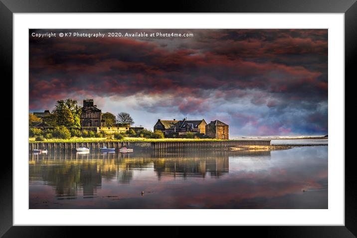 Serene Beauty of Berwick's River Estuary Framed Mounted Print by K7 Photography