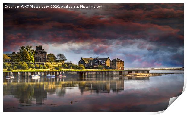 Serene Beauty of Berwick's River Estuary Print by K7 Photography