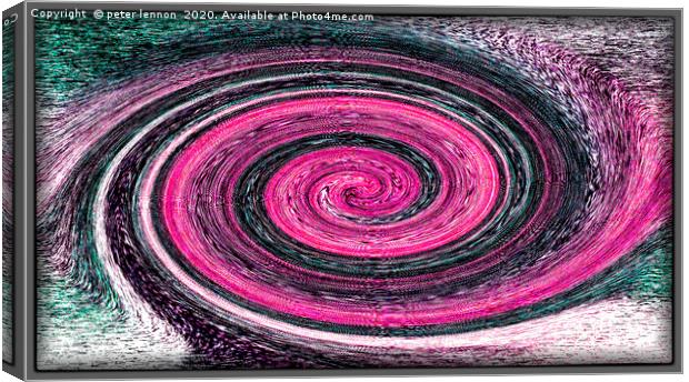 A Galaxy Away Canvas Print by Peter Lennon