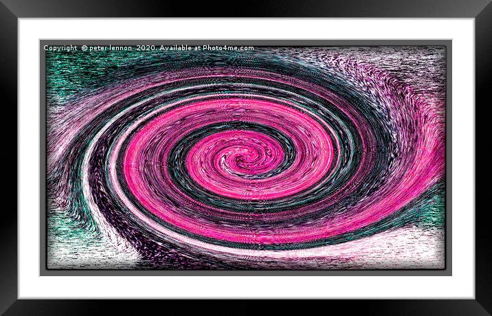 A Galaxy Away Framed Mounted Print by Peter Lennon