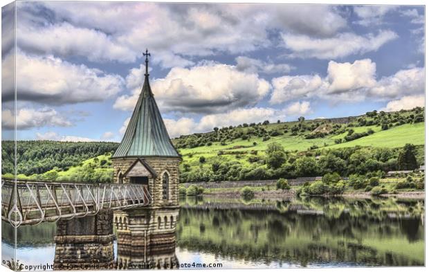 The Tower At Pontsticill Reservoir Canvas Print by Ian Lewis