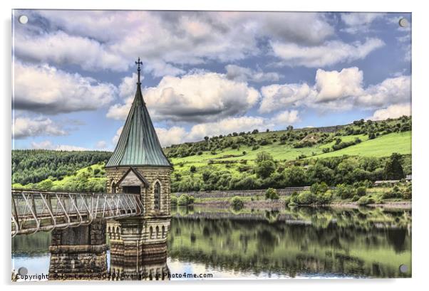 The Tower At Pontsticill Reservoir Acrylic by Ian Lewis