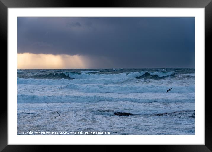 Stormy Sunshine Framed Mounted Print by Kate Whiston