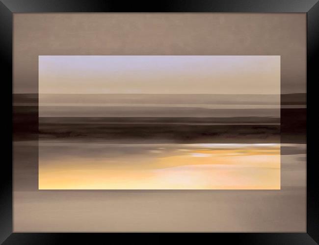 Serenity on Hayle Beach Framed Print by Beryl Curran