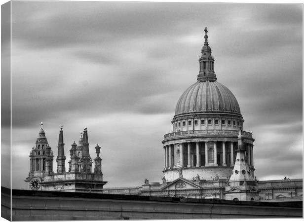 St Pauls Cathedral in London  Canvas Print by Victor Burnside