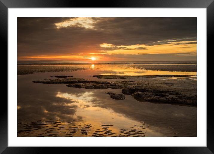 Moody sunset after the rain Framed Mounted Print by Tony Twyman