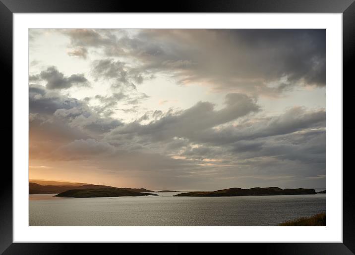 Sunset over Bay of Tongue                    Framed Mounted Print by Ursula Schmitz