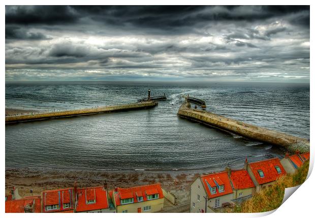 Whitby Harbour  Print by Steve Taylor