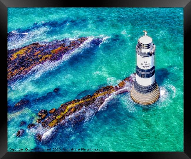 Penmon Point Lighthouse, Anglesey. Framed Print by Lloyd Pritchard
