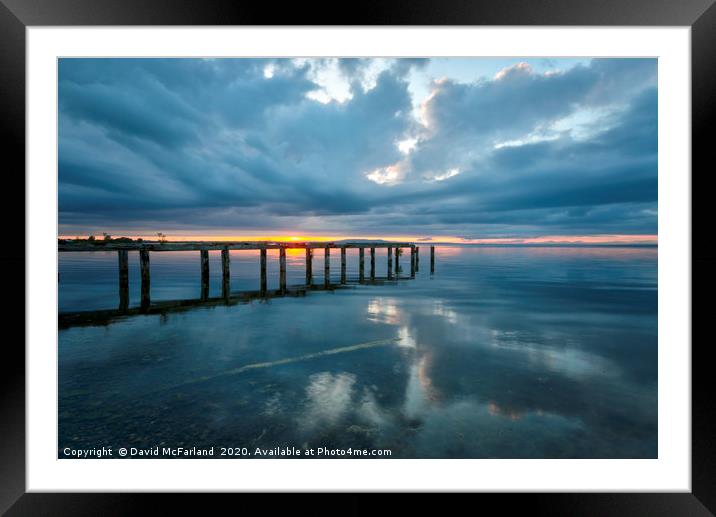 Decay on Lough Neagh Framed Mounted Print by David McFarland
