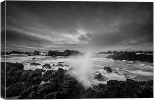 Ballintoy Coastline on the The Causeway Coast in C Canvas Print by Creative Photography Wales