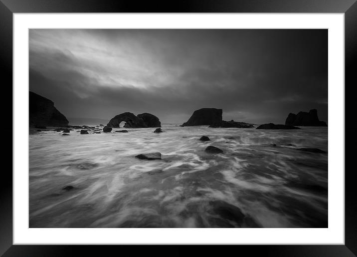 Elephant Rock on the Ballintoy Coastline on the Th Framed Mounted Print by Creative Photography Wales