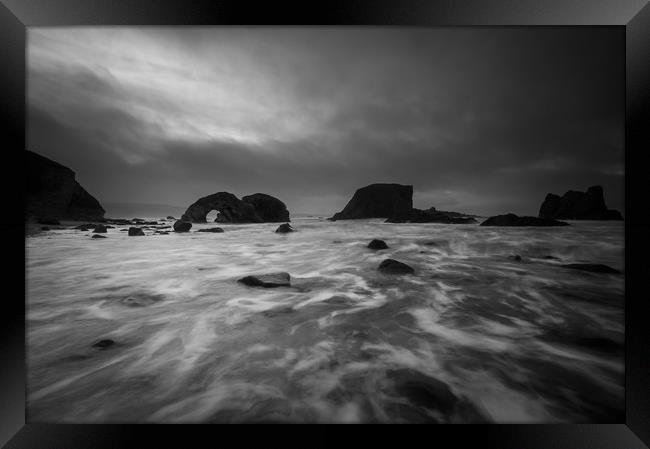 Elephant Rock on the Ballintoy Coastline on the Th Framed Print by Creative Photography Wales