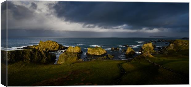 Ballintoy Coastline on the The Causeway Coast in County Antrim,  Canvas Print by Creative Photography Wales