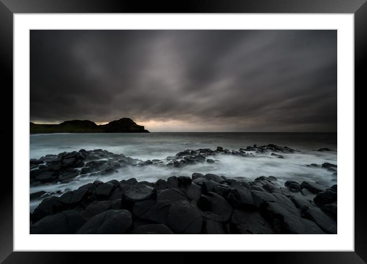 Giants Causeway on The Causeway Coast in County An Framed Mounted Print by Creative Photography Wales