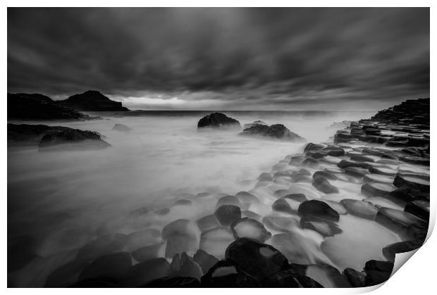 Giants Causeway on The Causeway Coast in County An Print by Creative Photography Wales