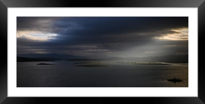 Light over Letterkenny in northern Republic of Ire Framed Mounted Print by Creative Photography Wales