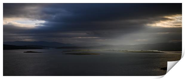 Light over Letterkenny in northern Republic of Ire Print by Creative Photography Wales