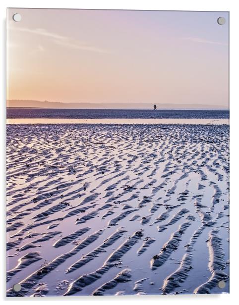 Isle of Wight Sunset Acrylic by Graham Custance