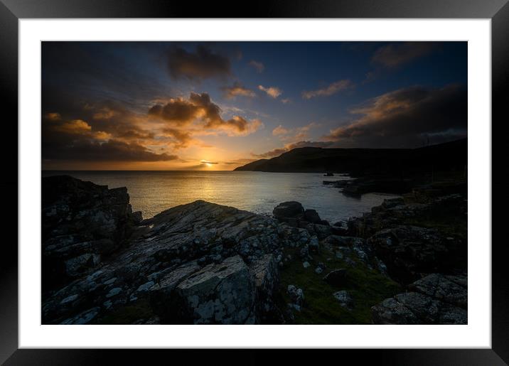 Torr Head on the The Causeway Coast in County Antr Framed Mounted Print by Creative Photography Wales