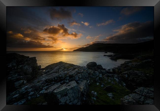 Torr Head on the The Causeway Coast in County Antr Framed Print by Creative Photography Wales