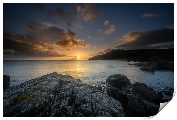 Torr Head on the The Causeway Coast in County Antr Print by Creative Photography Wales