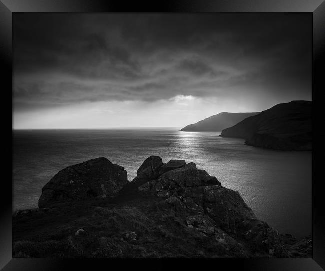 Torr Head on the The Causeway Coast in County Antr Framed Print by Creative Photography Wales