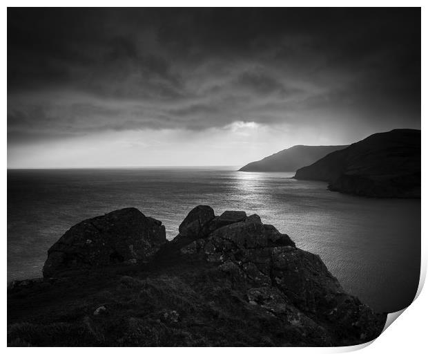 Torr Head on the The Causeway Coast in County Antr Print by Creative Photography Wales
