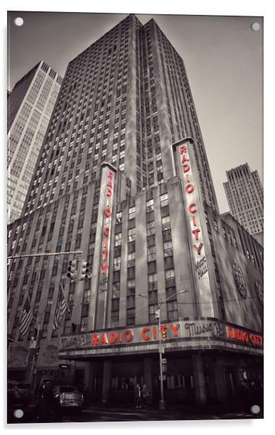 Radio City Music Hall Acrylic by Scott Anderson