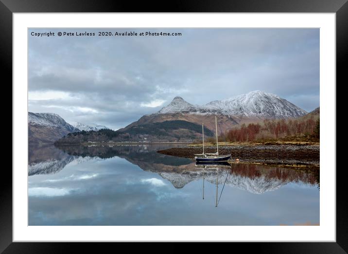 Pap of Glen Coe  Framed Mounted Print by Pete Lawless