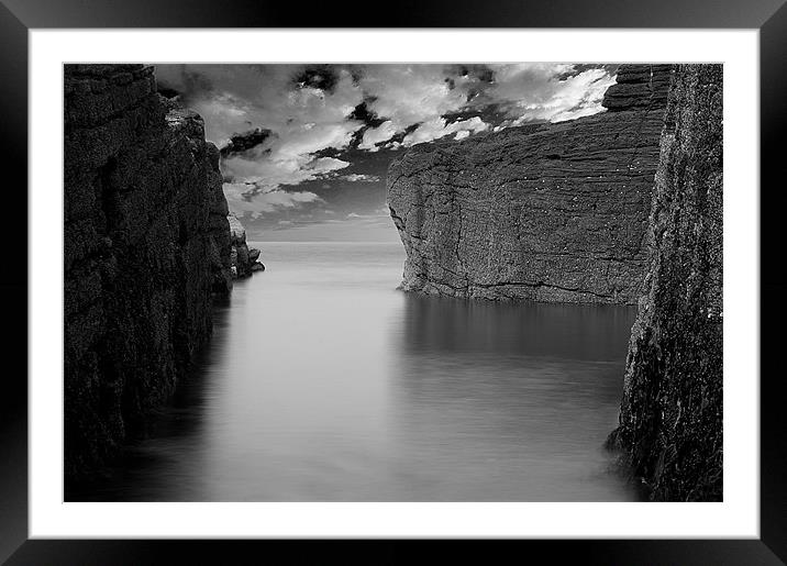 Sea and Rocks Framed Mounted Print by Keith Thorburn EFIAP/b
