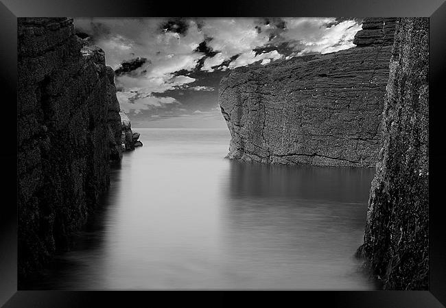 Sea and Rocks Framed Print by Keith Thorburn EFIAP/b