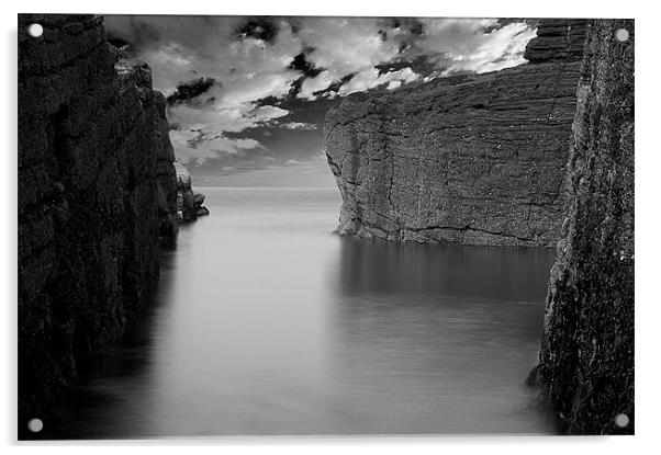 Sea and Rocks Acrylic by Keith Thorburn EFIAP/b