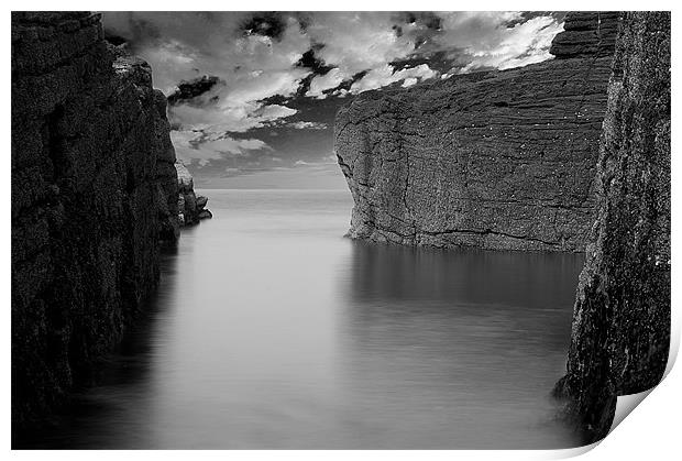 Sea and Rocks Print by Keith Thorburn EFIAP/b