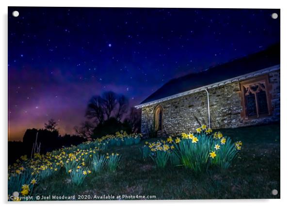 Starry Night Acrylic by Joel Woodward