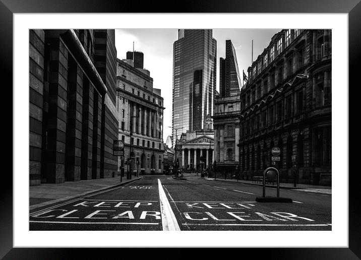 City Of London Framed Mounted Print by Wayne Howes