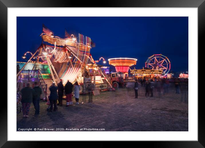 The Fun Fair Framed Mounted Print by Paul Brewer
