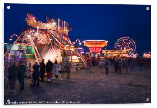 The Fun Fair Acrylic by Paul Brewer