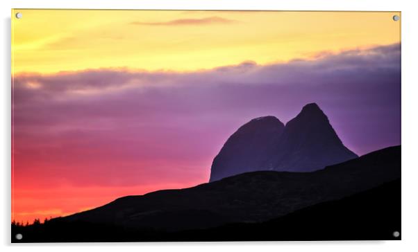 Simmering Suilven Acrylic by John Malley