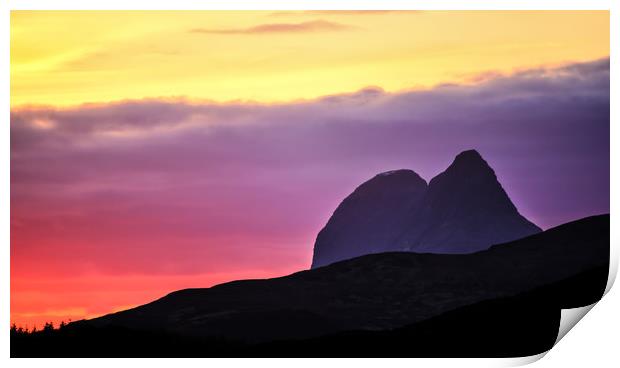 Simmering Suilven Print by John Malley