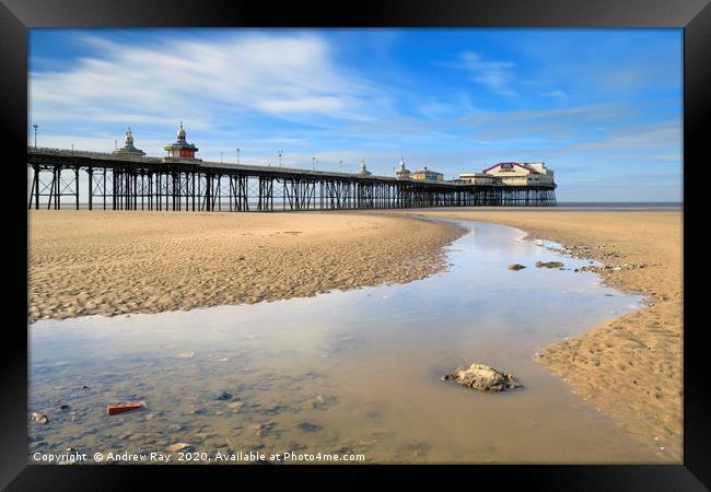 Towards the North Pier (Blackpool) Framed Print by Andrew Ray