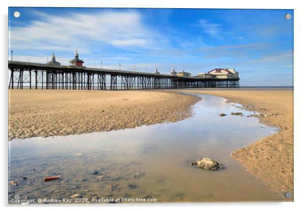 Towards the North Pier (Blackpool) Acrylic by Andrew Ray