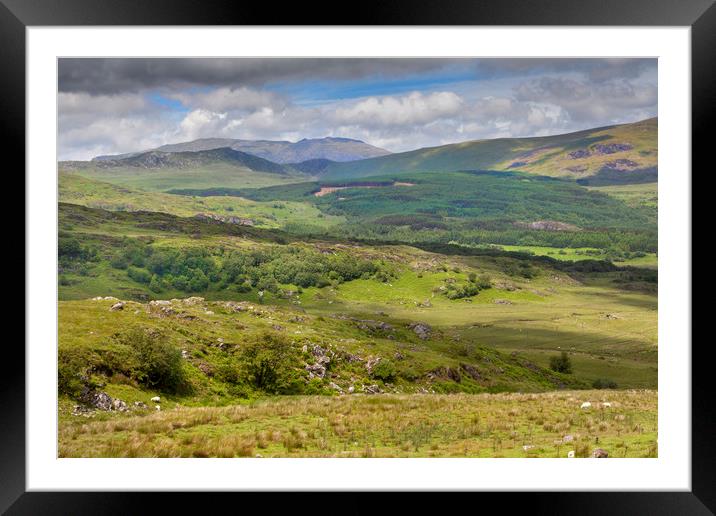Rugged Countryside Framed Mounted Print by David Hare
