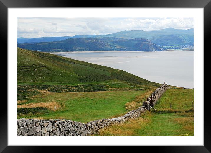 View from around The Great Orme Llandudno Framed Mounted Print by JEAN FITZHUGH